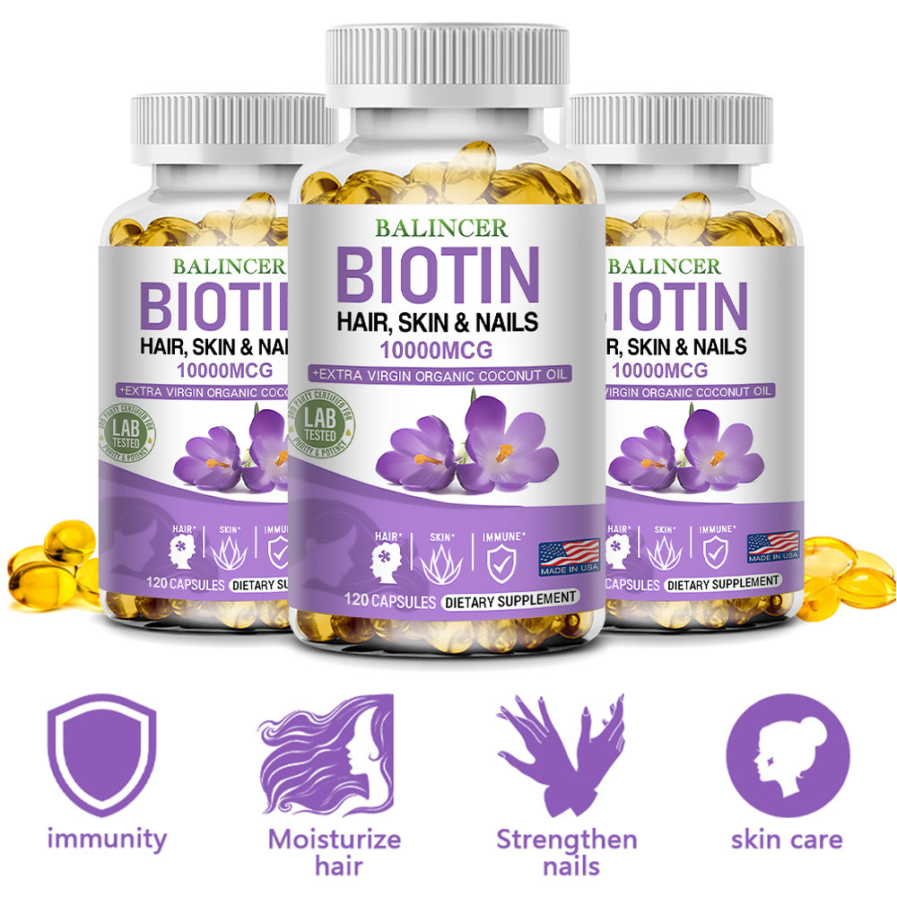Coconut Oil Refined - Balincer Biotin Supplement with Organic Coconut