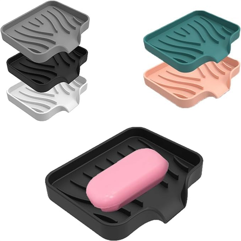 Soap Making Box - 1-Pack Silicone Drain Soap Box Kitchen