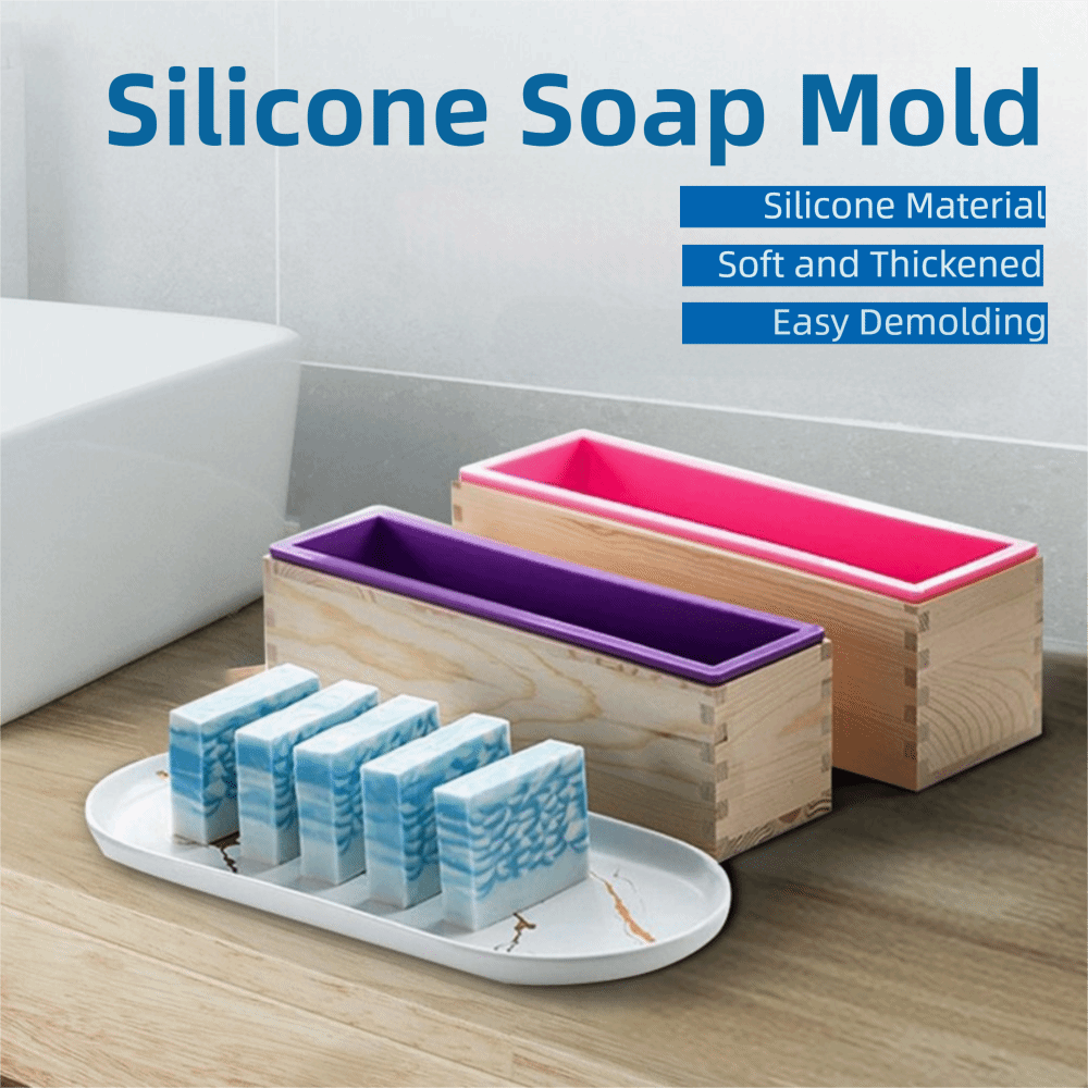 1200ml Silicone Soap Mold Wood - Soap Making Box บทวิจารณ์และราคา