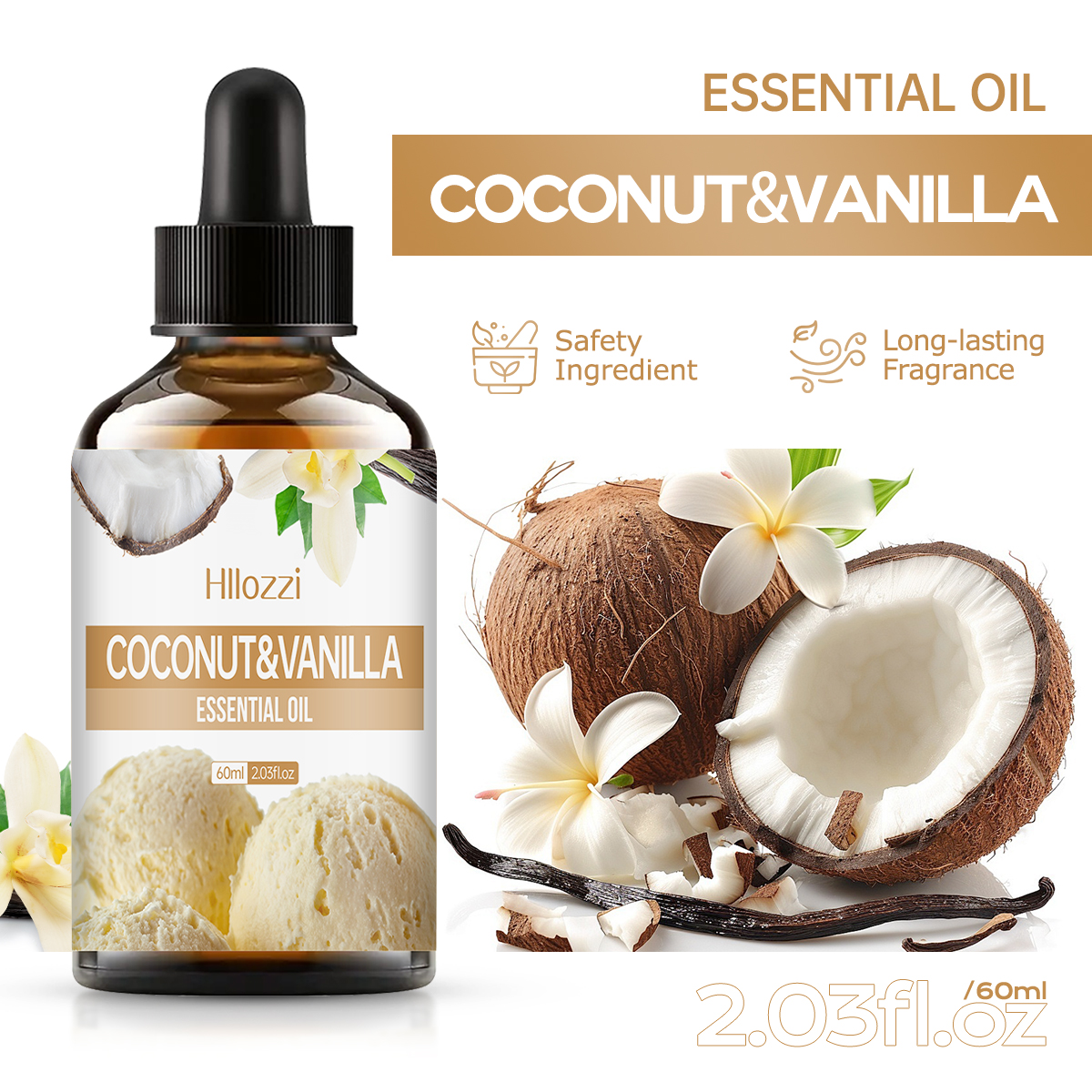 Coconut Vanilla Essential Oil  - Coconut Oil Refined บทวิจารณ์และราคา