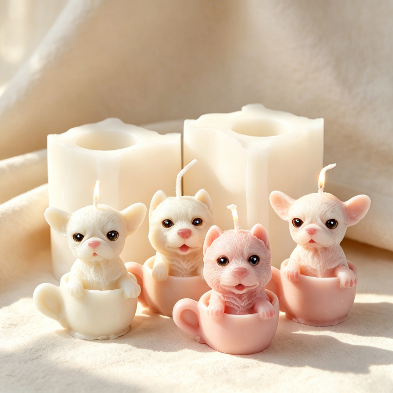 Cute Dog Cup Shaped Silicone M - Soap Making Jug บทวิจารณ์และราคา