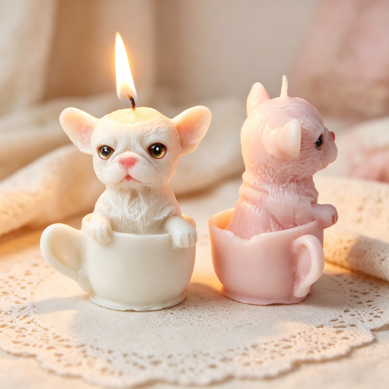 Cute Dog Cup Shaped Silicone M - Soap Making Jug บทวิจารณ์และราคา
