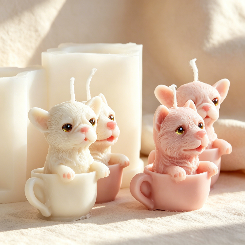 Cute Dog Cup Shaped Silicone M - Soap Making Jug บทวิจารณ์และราคา