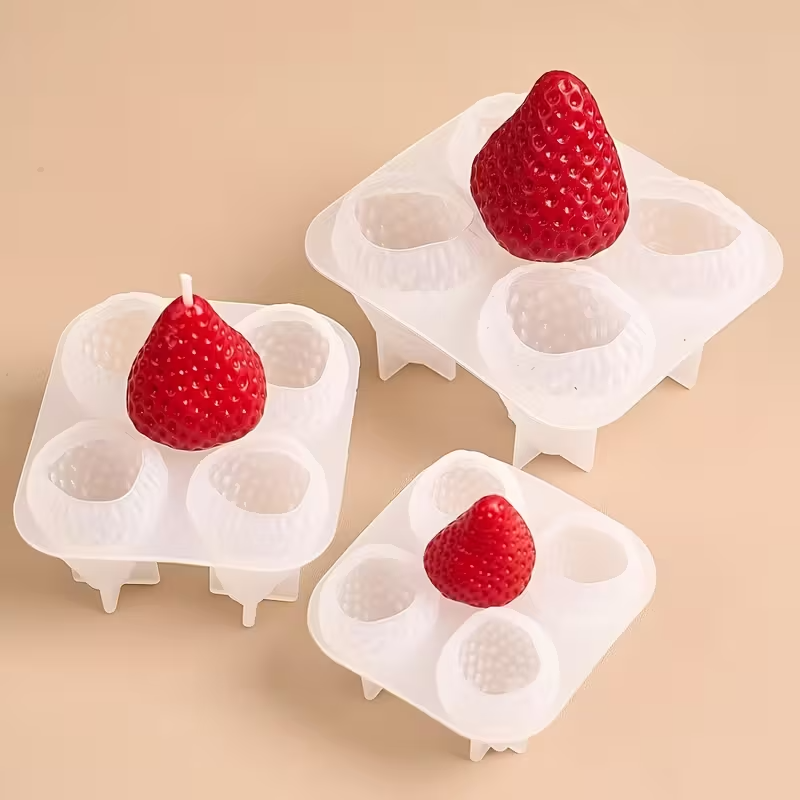 Strawberry Silicone Candle Mol - Soap Making Supplies บทวิจารณ์และราคา