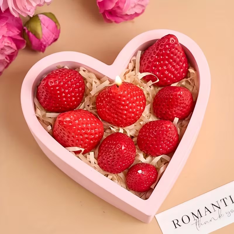 Strawberry Silicone Candle Mol - Soap Making Supplies บทวิจารณ์และราคา