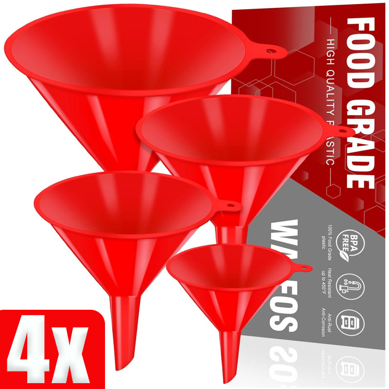 4pcs Car Plastic Funnels Refue - Soap Making Jug บทวิจารณ์และราคา