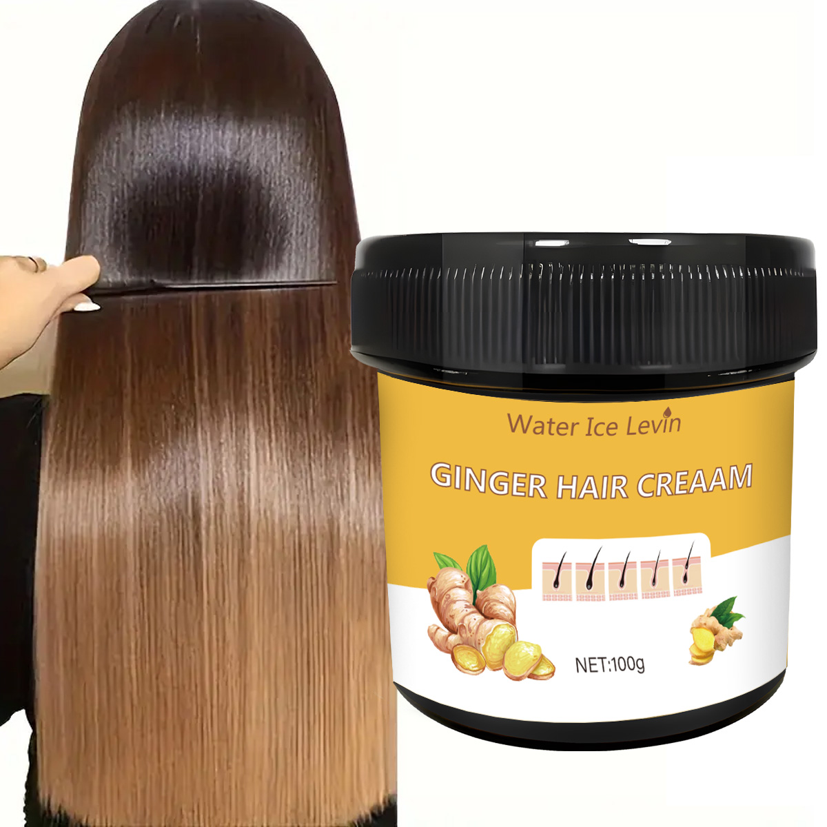 Ginger Scented Hair Cream, Moi - Coconut Oil Refined บทวิจารณ์และราคา