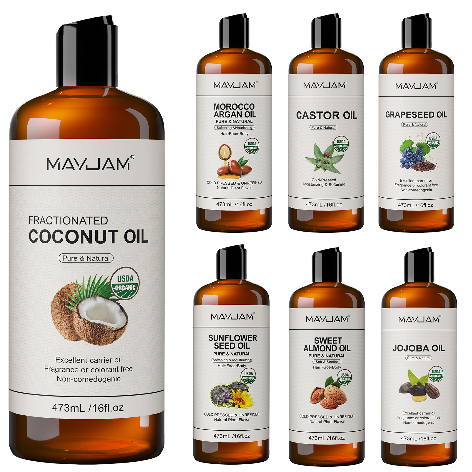 USDA Organic Coconut Oil for S - Coconut Oil Refined บทวิจารณ์และราคา