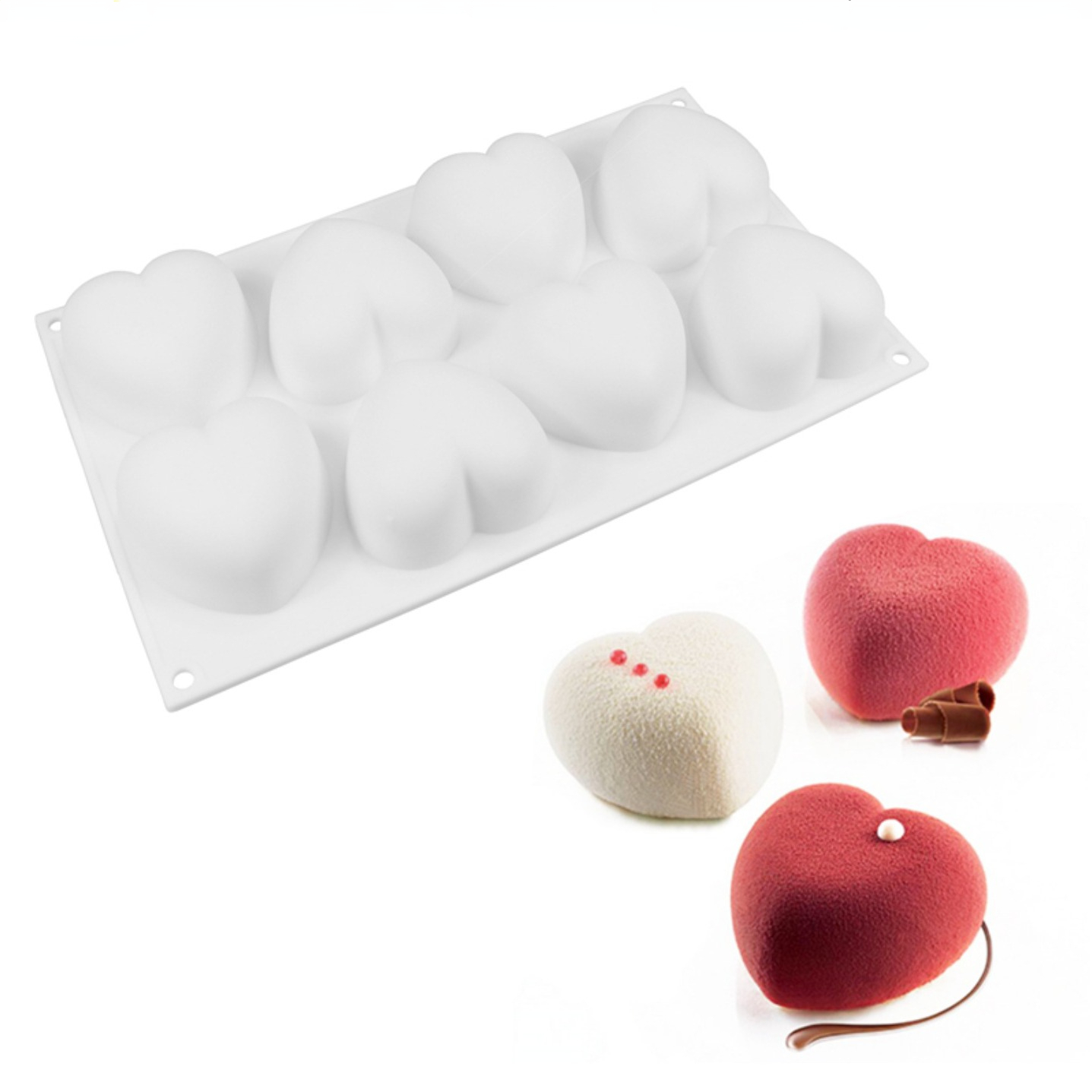 Love Heart Silicone Soap Mold  - Soap Making Supplies บทวิจารณ์และราคา