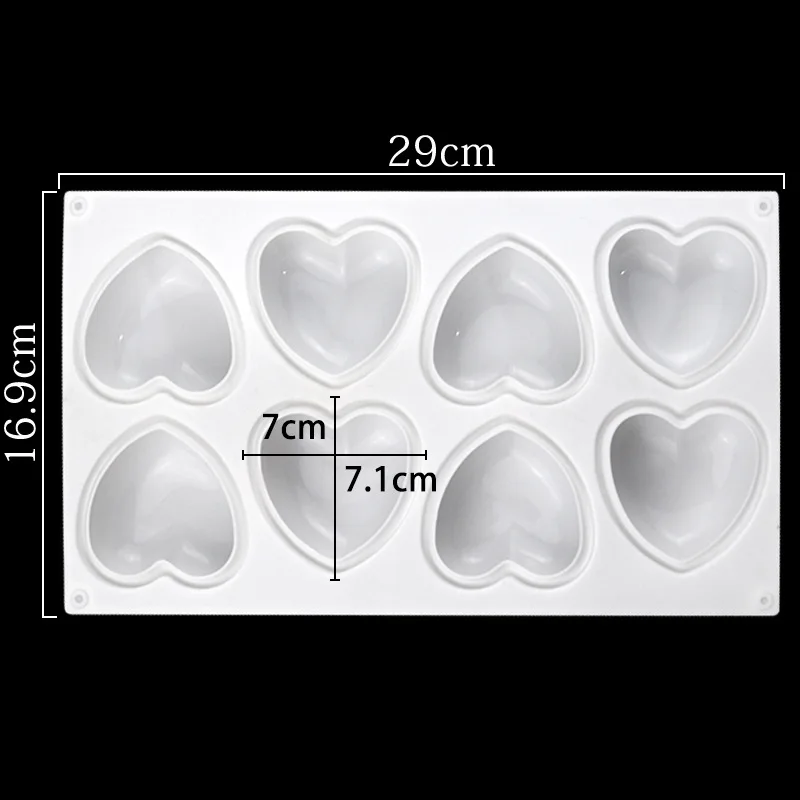 Love Heart Silicone Soap Mold  - Soap Making Supplies บทวิจารณ์และราคา