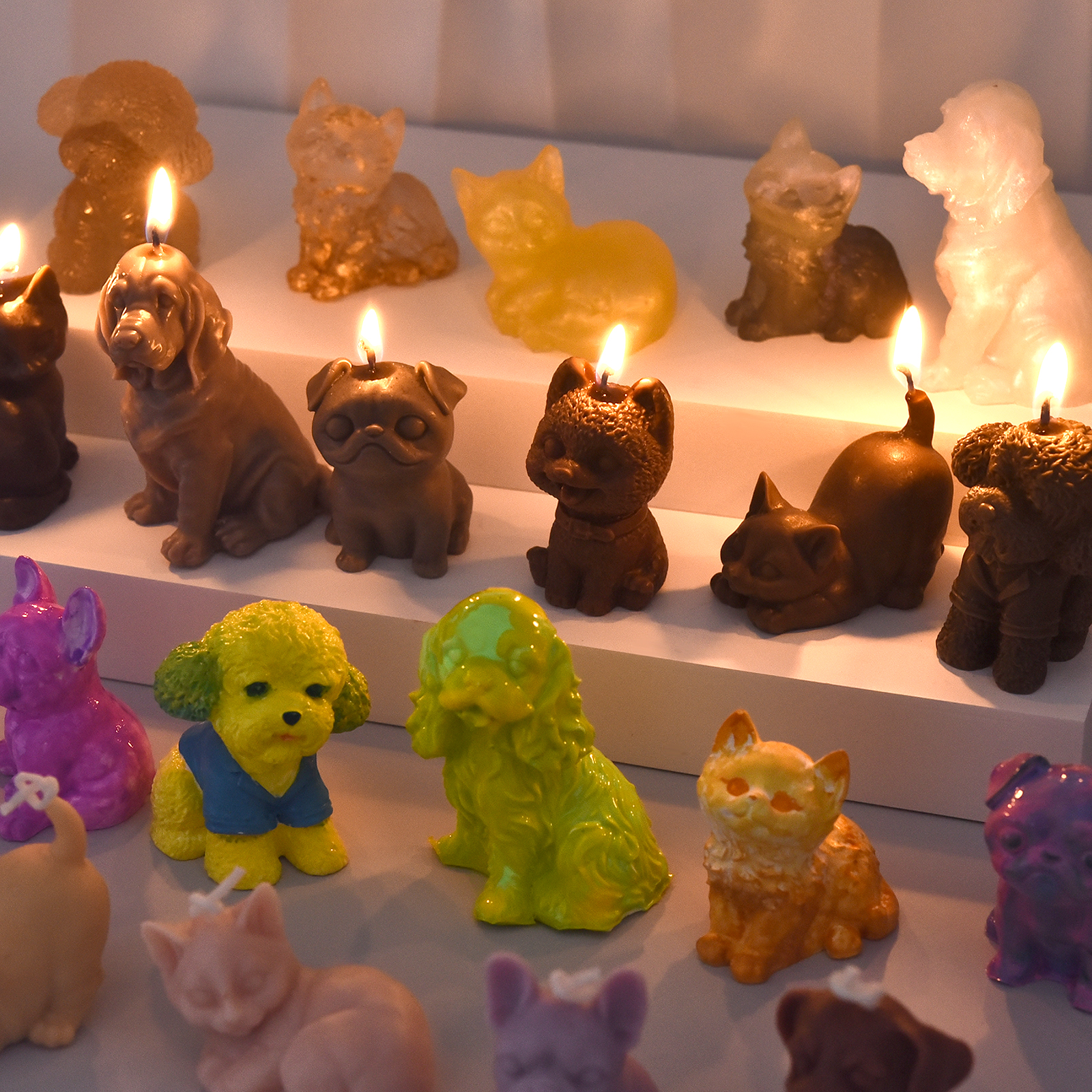 3D Dogs Cats Silicone Mold For - Soap Making Supplies บทวิจารณ์และราคา
