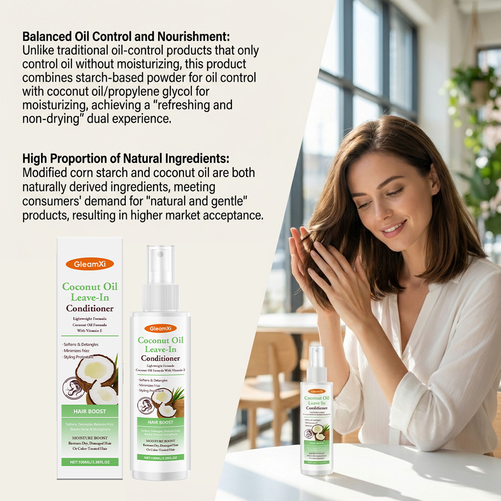 Gleamxi Coconut Oil Leave-In C - Coconut Oil Refined บทวิจารณ์และราคา