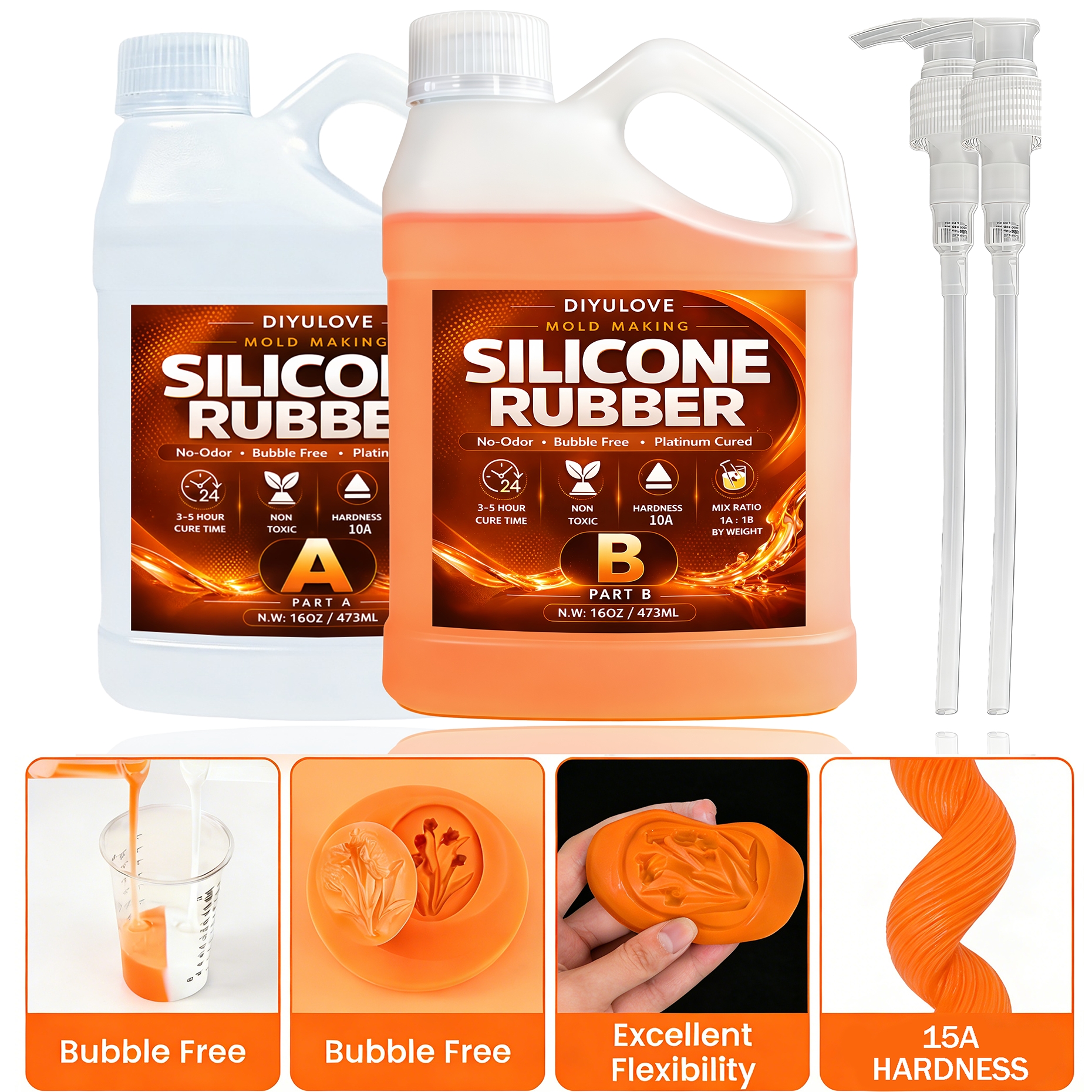 Liquid Silicone Rubber Kit,Hig - Soap Making Supplies บทวิจารณ์และราคา