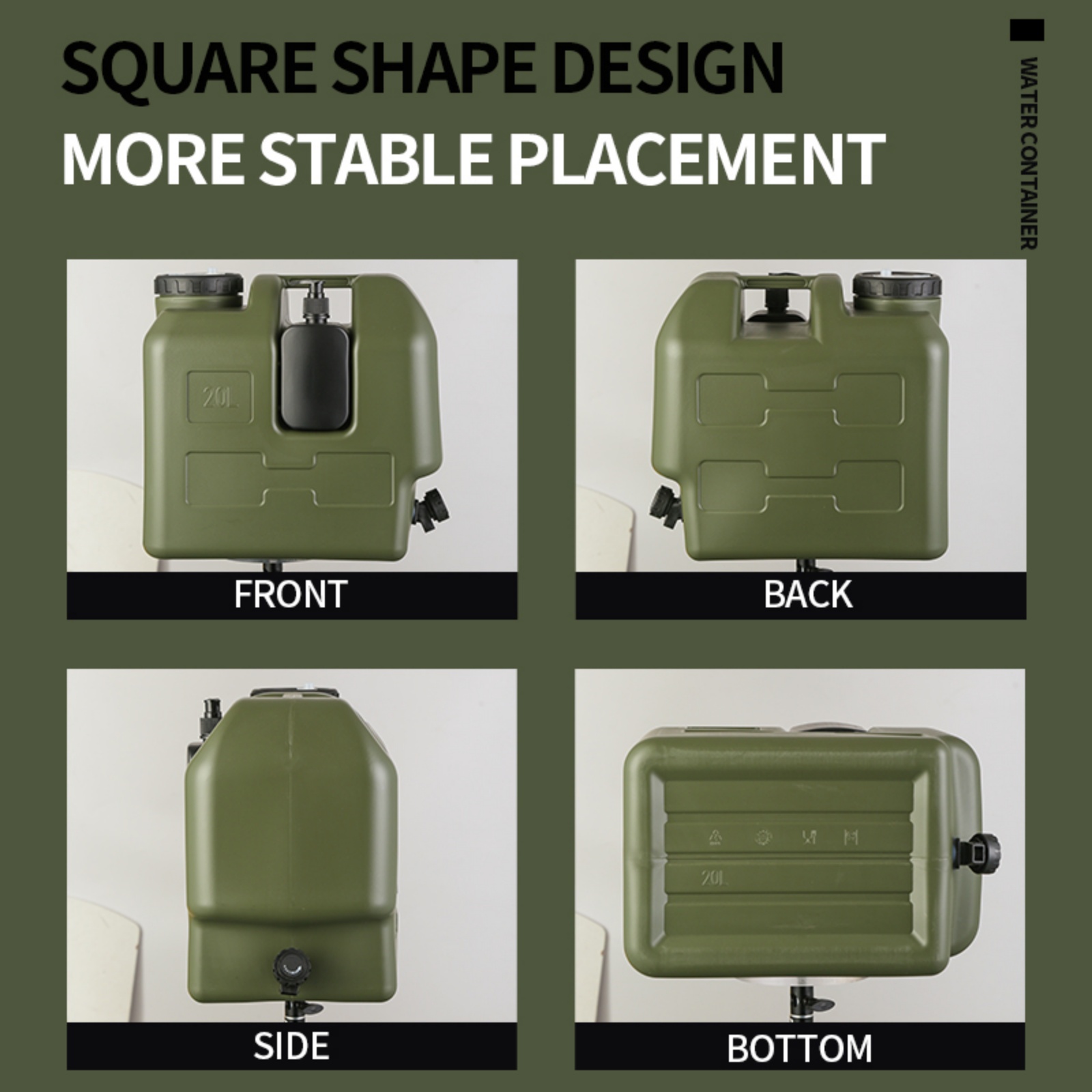15/20L Portable Camping Water  - Soap Making Jug บทวิจารณ์และราคา