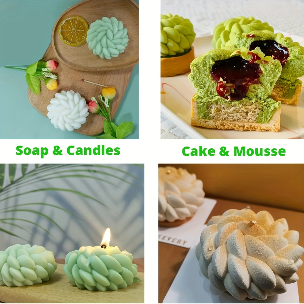 1Pc Cake Mold Santa Ana Floral - Soap Making Raw Material บทวิจารณ์และราคา
