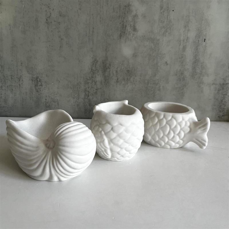 Conch Fish Owl Silicone Candle - Soap Making Box บทวิจารณ์และราคา