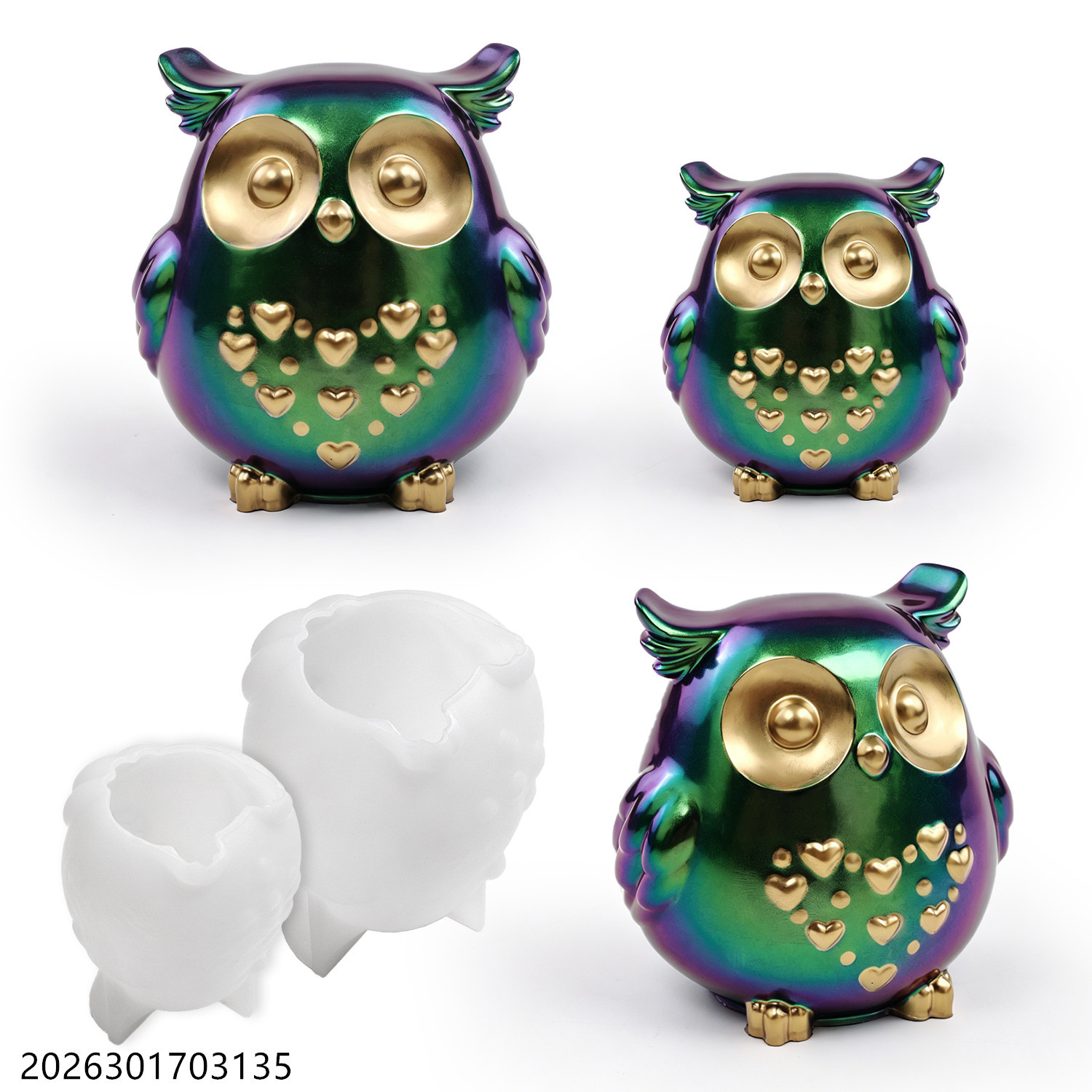 Owl Silicone Mold 3D Bird Shap - Soap Making Supplies บทวิจารณ์และราคา