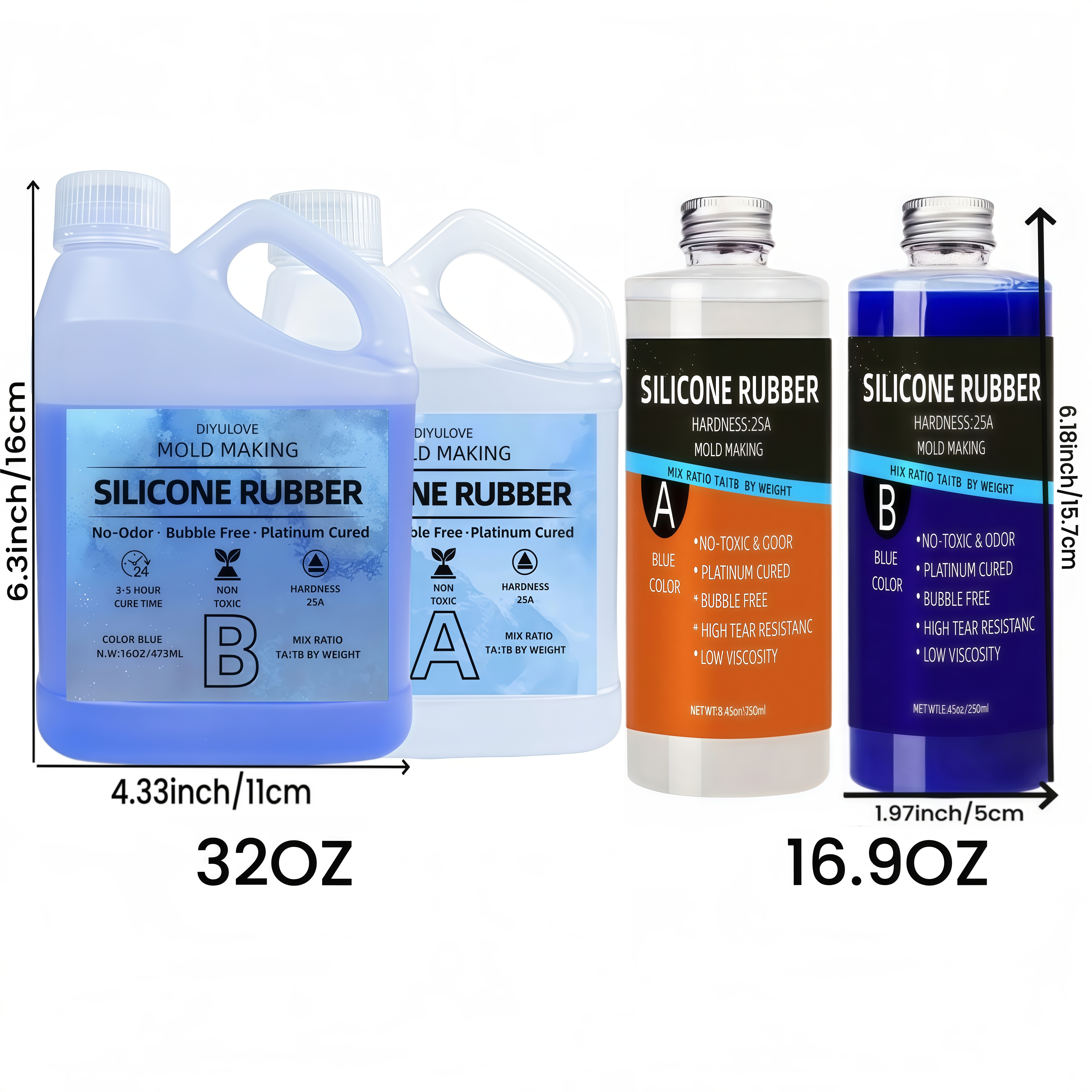 32oz High-Performance Silicone - Soap Making Supplies บทวิจารณ์และราคา